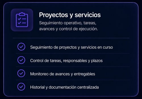 proyectos y servicios
