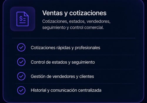 ventas y cotizacion